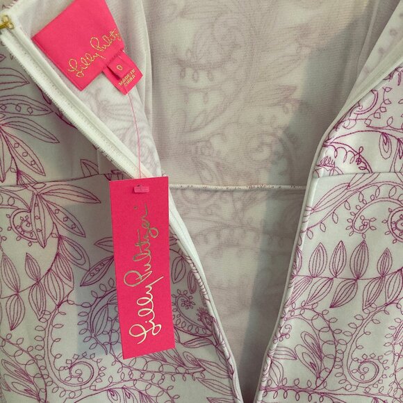 NWT Lilly Pulitzer Laurent Dress Purple Quartz Size 0 - Picture 5 of 7
